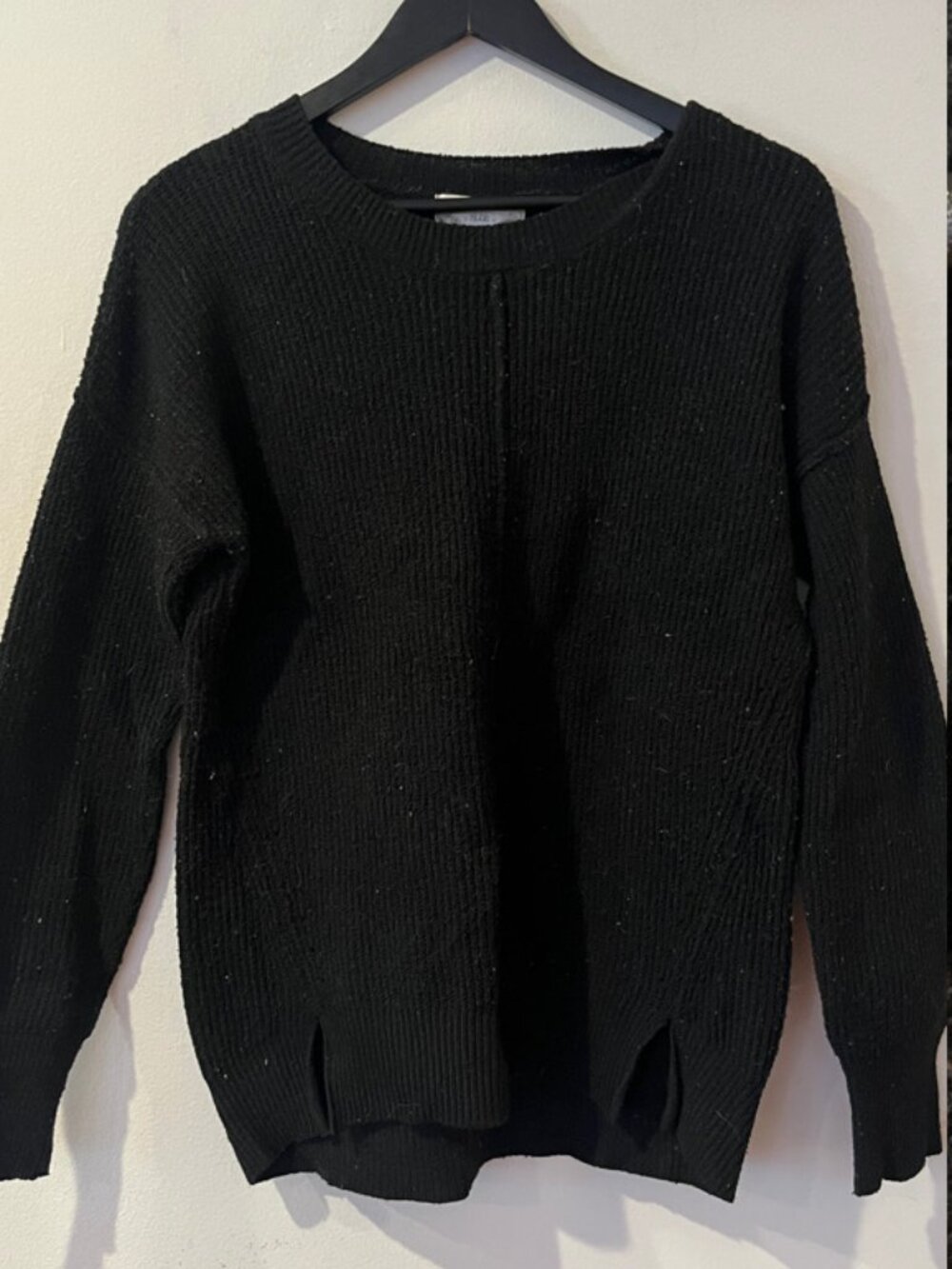 Black Scoop Neck Sweater